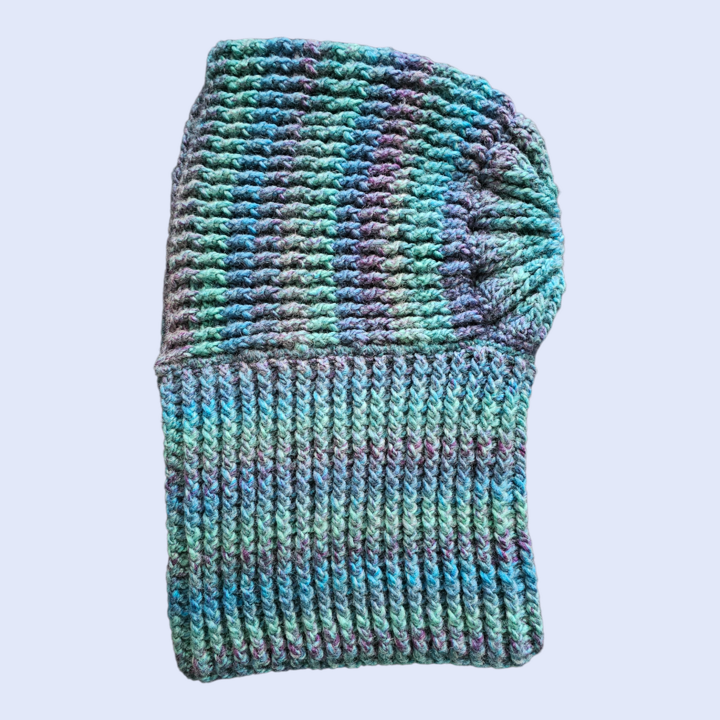 Turquoise Hooded Cowl