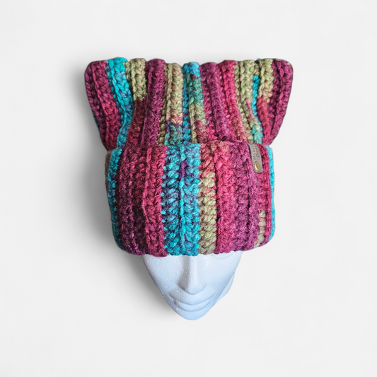 Mulberry Cat Ear Beanie